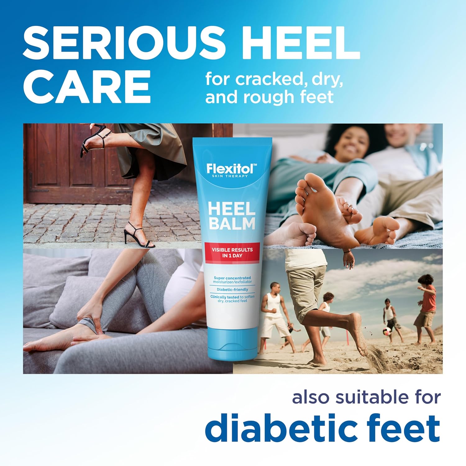 Buy now Flexitol Heel Balm, Rich Moisturizing & Exfoliating Foot Cream, Original Version, 4 Oz at indiglob india