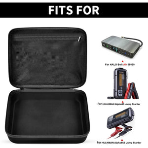 GWCASE Case Compatible with Halo Bolt Air 58830/57720/ Air+ 55500/ for ACDC Max Emergency Power Kit Car Jump Starter with Tire Pump. Car Charger Power Bank Holder for Battery Jump Starters(Box Only)