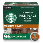 Buy now Starbucks K-Cup Coffee Pods, Medium Roast Hot or Iced Coffee, Pike Place Roast, 96 Keurig Pods at indiglob india