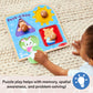 Buy now Melissa & Doug?? Ms. Rachelƒ?› Wooden Peek-a-Boo Jumbo Peg Puzzle, 4-Piece with Mirror, Toddler Toys for Boys and Girls Ages 1+ Years at indiglob india