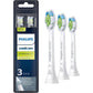 Philips Sonicare Genuine W DiamondClean Replacement Toothbrush Heads, 2 Brush Heads, White, HX6062/65