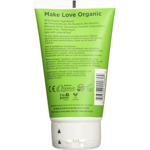 Good Clean Love Almost Naked Personal Lubricant, Organic Water-Based Lube with Aloe Vera, Safe for Toys & Condoms, Intimate Wellness Gel for Men & Women, 4 Oz