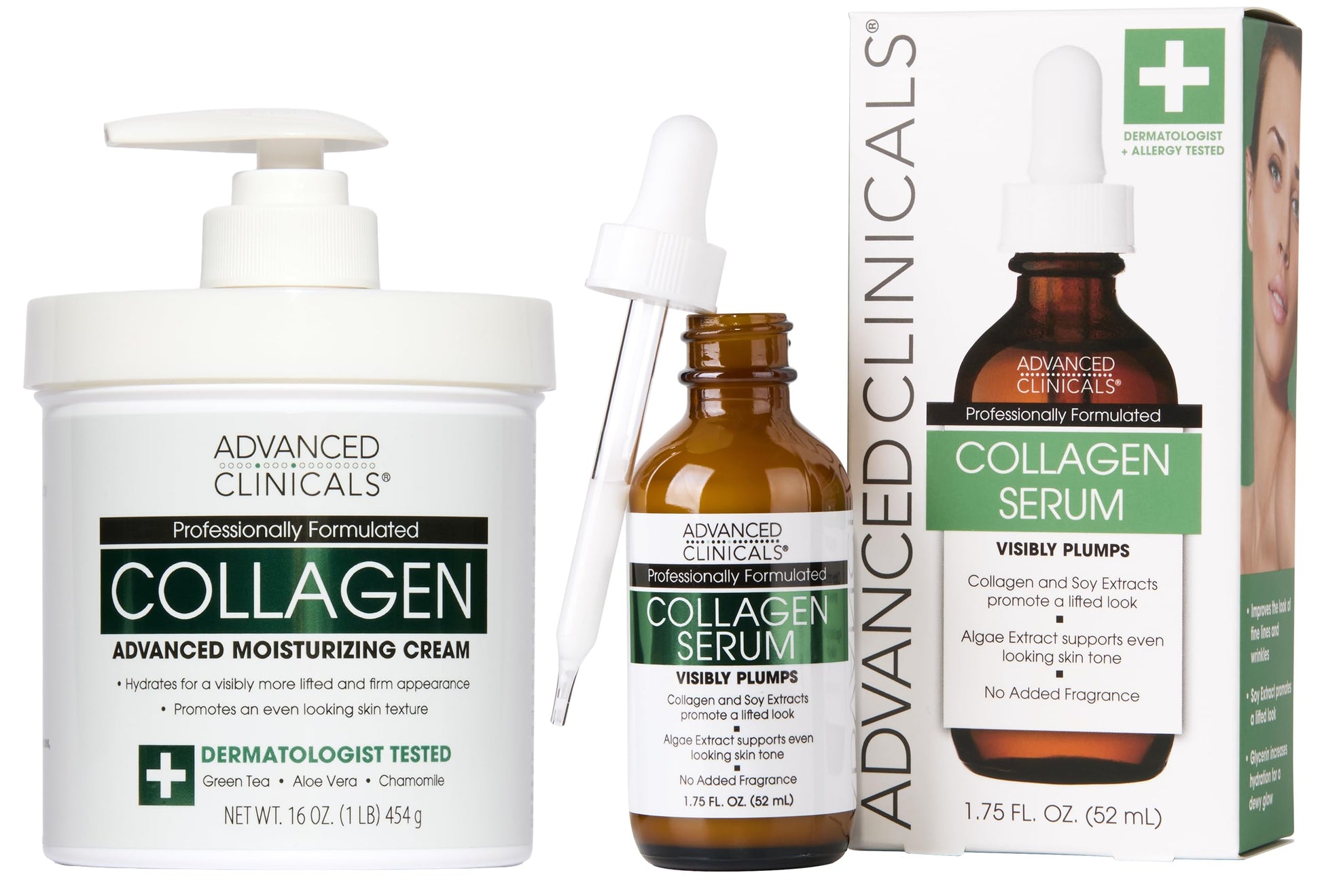 Buy now Advanced Clinicals Manuka Honey Body Cream For Women & Men | Body Butter Lotion For Extremely Dry Skin | Collagen Cream | Skincare Moisturizer Hydrating Balm Improves Look Of Aging Skin, 16 Ounce Firming Collagen Cream + Serum Set 2 Piece Set at indiglob india