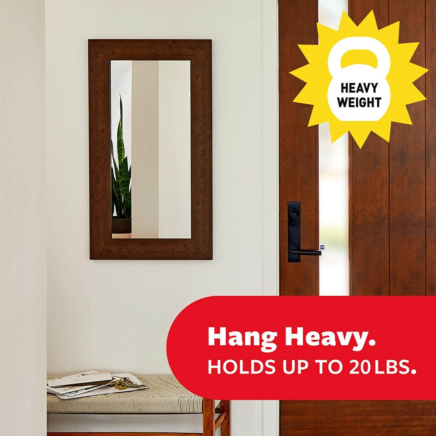 Command 20 lb XL Heavyweight Picture Hanging Strips 10 Pairs (20 Command Strips), Damage-Free Hanging Picture Hangers, Heavy Duty Wall Hanger for Home Decor, White Adhesive - My Store