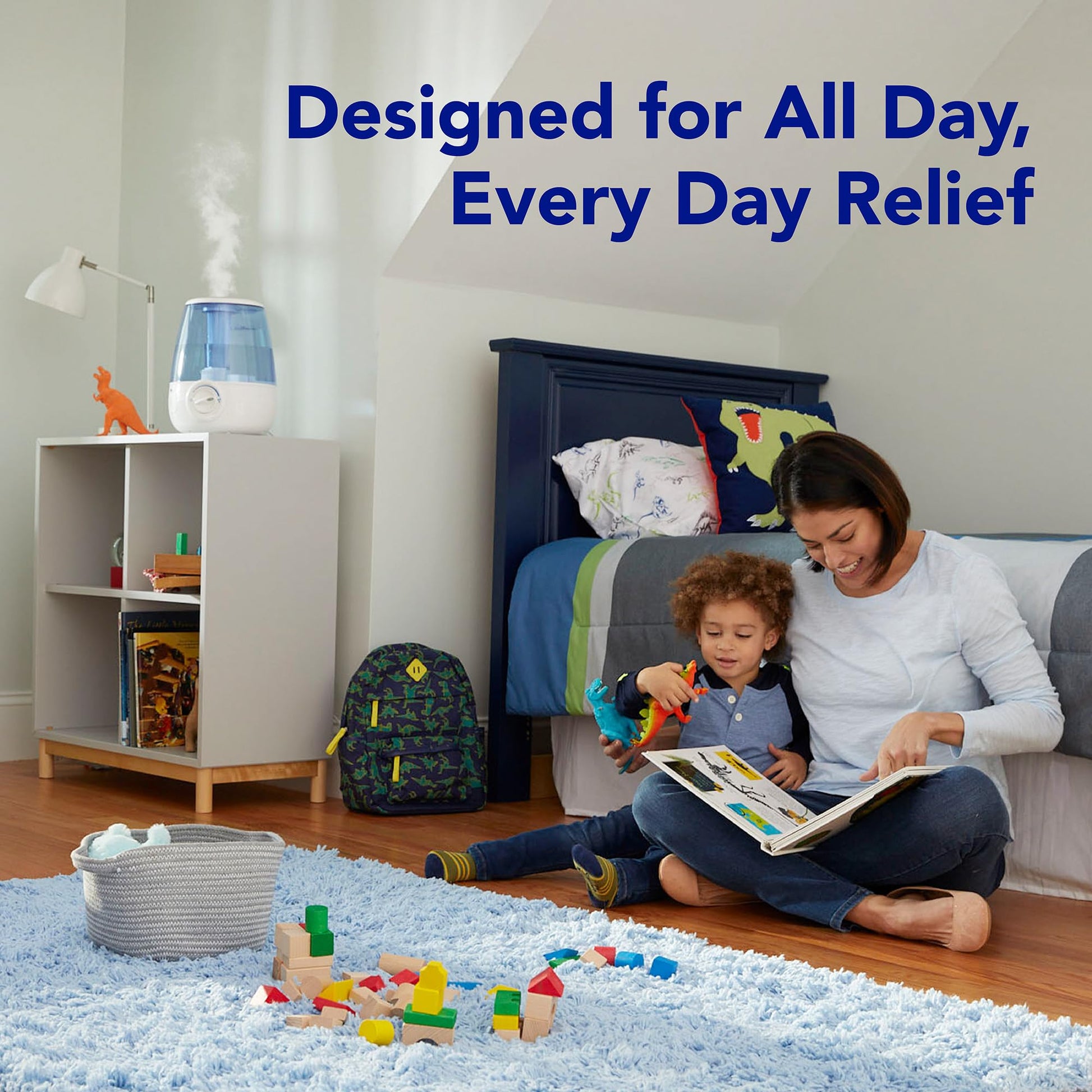 Buy now Vicks Filter-Free Ultrasonic Humidifier, Recommended by Pediatricians*, 1.2 Gal Ultrasonic Cool Mist Humidifiers for Bedrooms & Kids Rooms, Works with Vicks VapoPads at indiglob india
