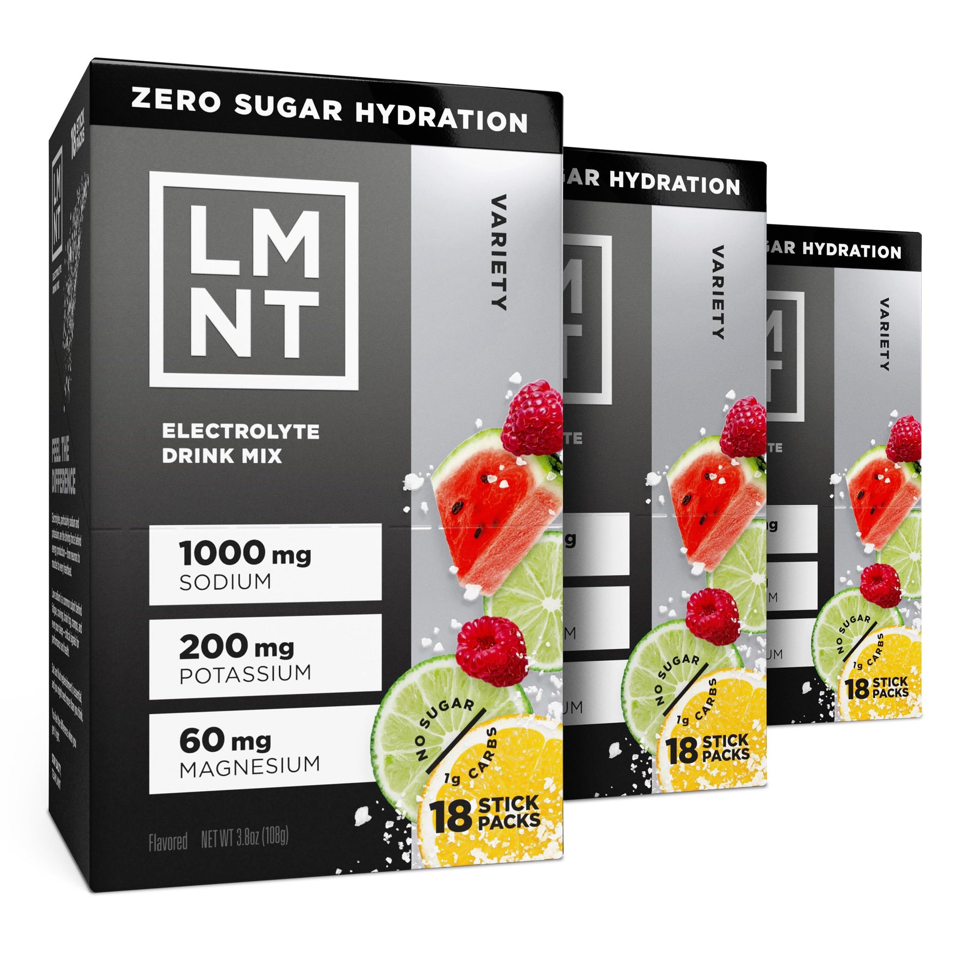 Buy now LMNT Zero Sugar Electrolytes - Variety Pack | Drink Mix | 12-Count Variety Pack 54 Count at indiglob india