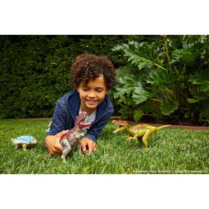 Mattel Jurassic World Camp Cretaceous Roar Attack Dinosaur Action Figure, Ceratosaurus Dino Toy with Strike Motion & Sounds