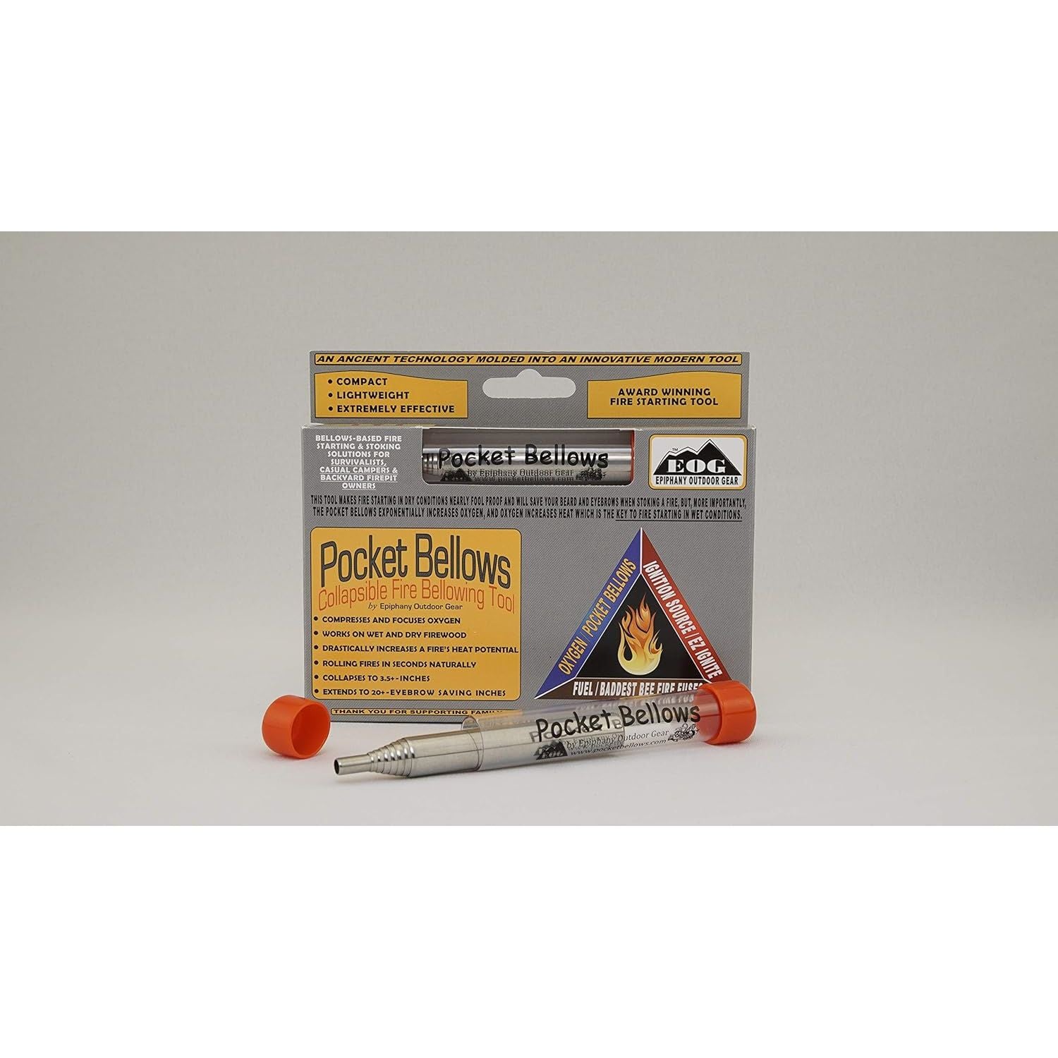 Buy now Pocket Bellows - Weatherproof Collapsible Fire Bellowing Tool for Starting Fire- an Essential Camping Gear at indiglob india