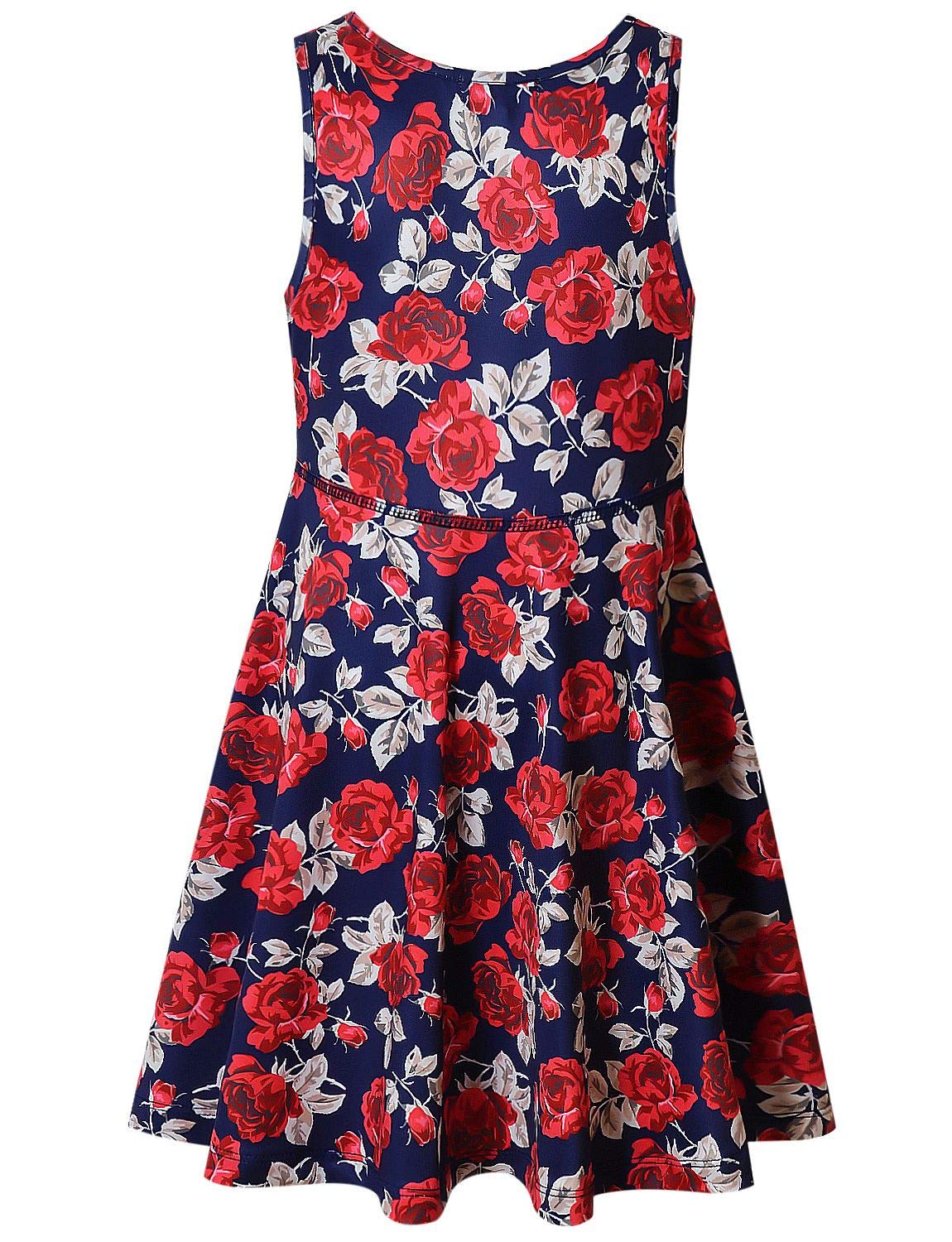 Buy now Girl & Doll Matching Dresses Floral Clothes Sleeveless Summer Swing Dress 3t 4t Navy Flower at indiglob india