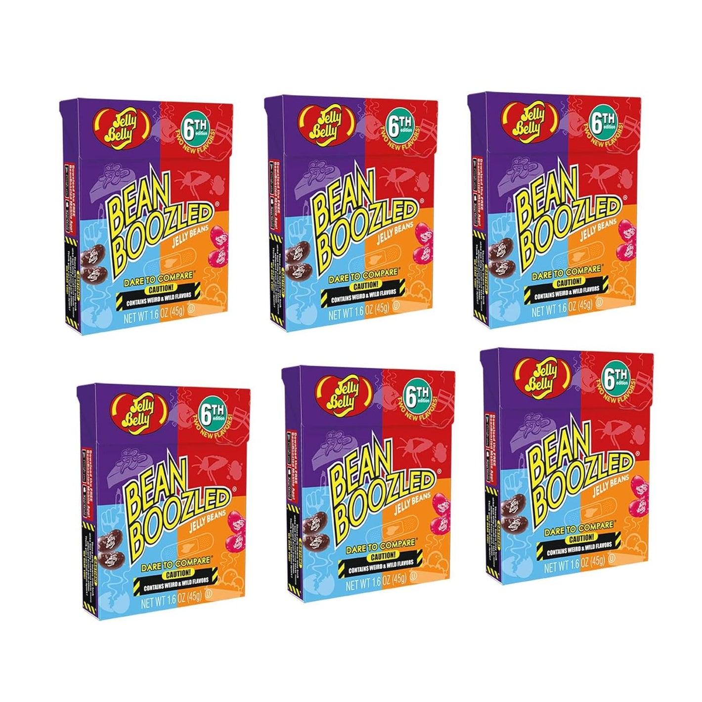 Buy now BeanBoozled 6th Edition Jelly Beans - 1.6 oz box - 6 Pack at indiglob india