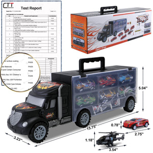 Buy now Toddler Toys for 3-4 Year Old Boys,Large Transport Cars Carrier Set Truck Toys with 12 Die cast Vehicles Truck Toys Cars,Ideal Christmas Easter Gifts Toys for Kids Age 3-7 at indiglob india