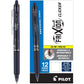 Pilot, FriXion Clicker Erasable Gel Pens, Fine Point 0.7 mm, Pack of 12, Blue