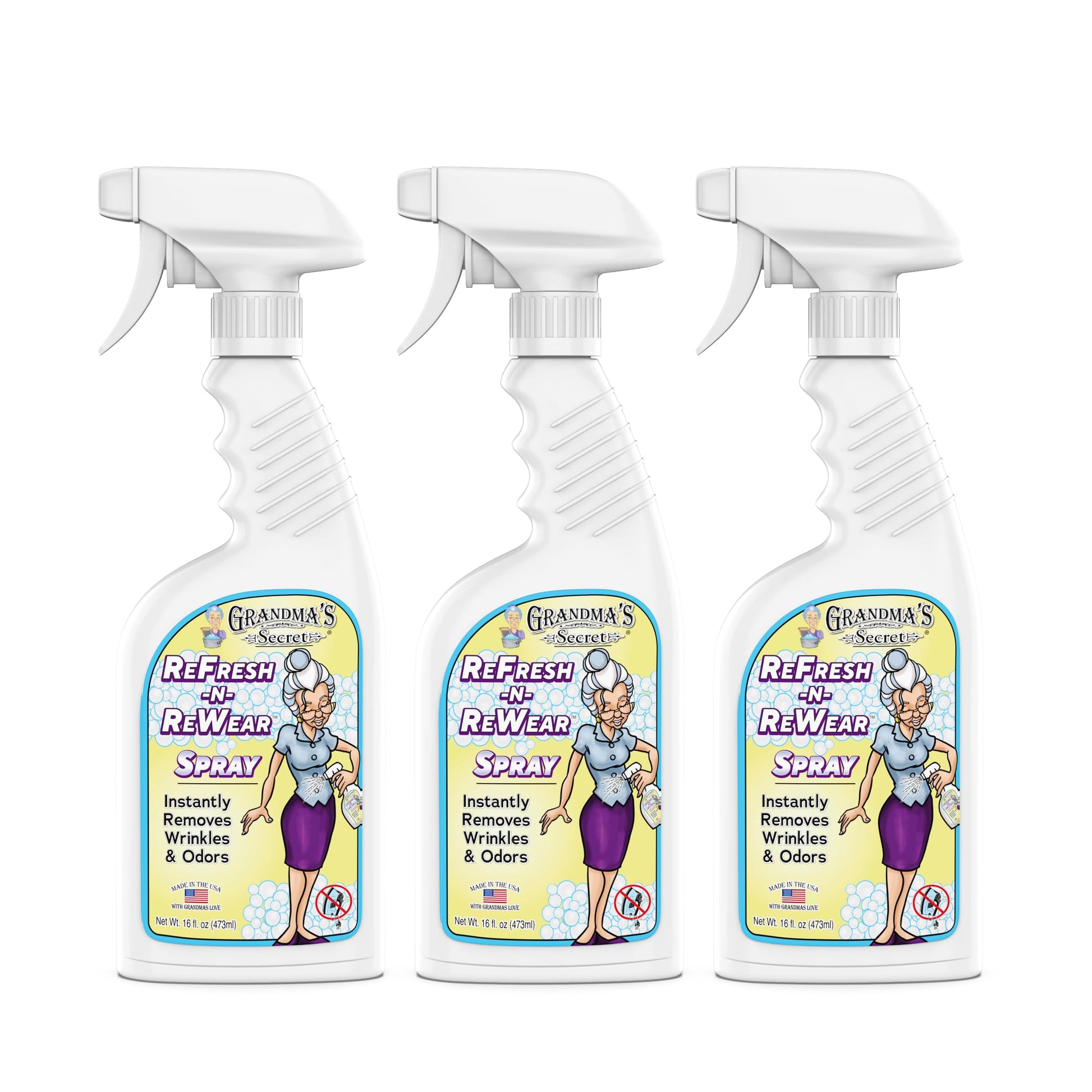 Buy now Grandma's Secret Spot Remover for Clothes - Chlorine, Bleach and Toxin-Free - Fabric Stain Remover Removes Oil, Paint, Blood and Pet Stains – 2 Ounce, Pack of 2 Refresh N Rewear 16.00 Fl Oz (Pack of 3) at indiglob india
