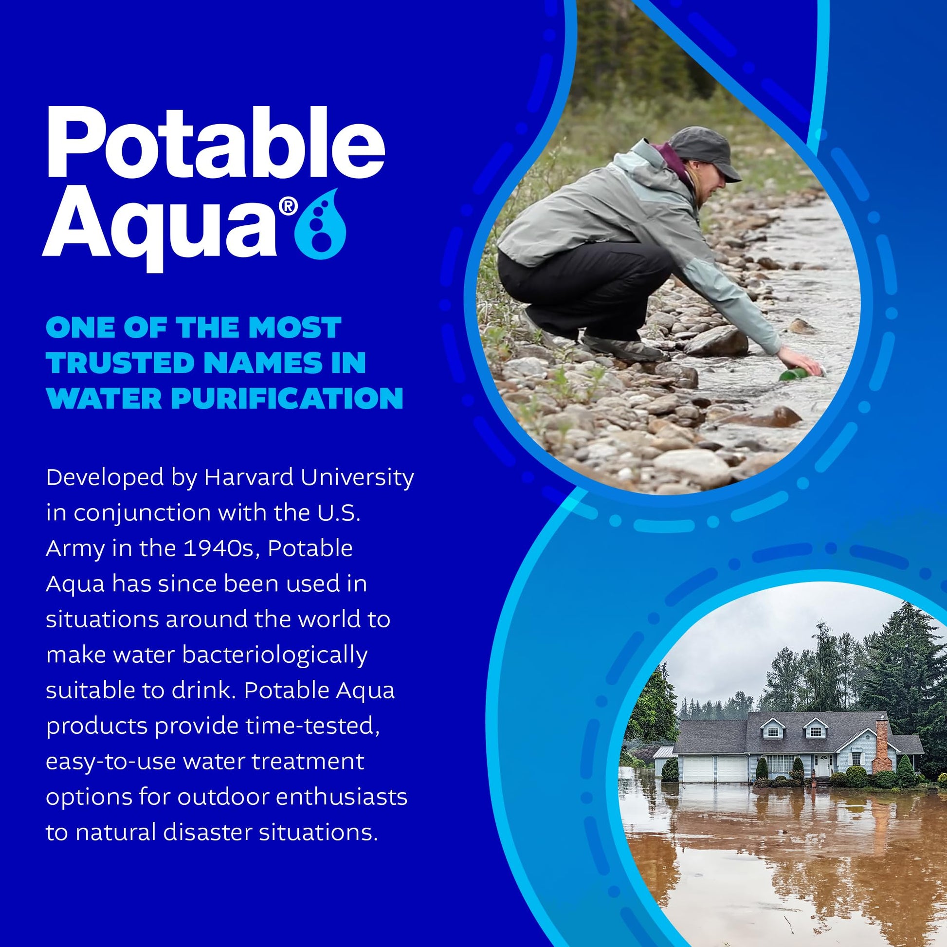 Buy now Potable Aqua Water Purification Tablets With PA Plus - Two 50 count Bottles at indiglob india