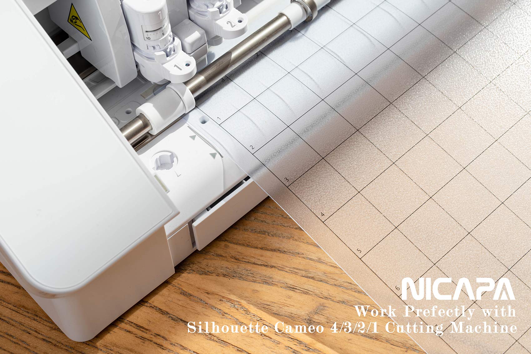 Buy now Nicapa StandardGrip Cutting Mat for Silhouette Cameo 4/3/2/1 (12x12 inch,3 pack) Standard Adhesive Sticky Quilting Cut Pads Replacement Accessories for Silhouette Cameo at indiglob india