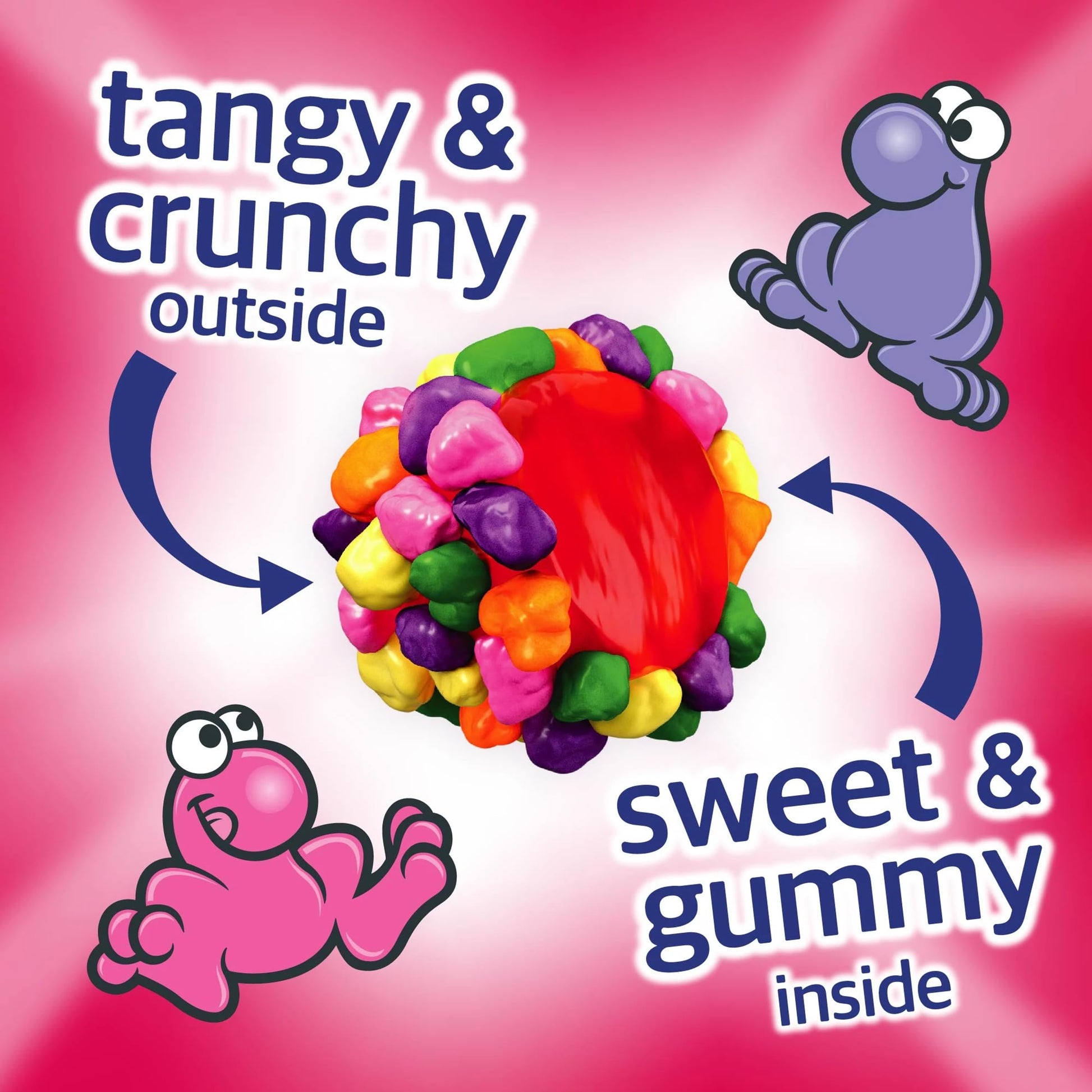Buy now NERDS Gummy Clusters Candy, Rainbow, Crunchy and Gummy, 8 oz at indiglob india