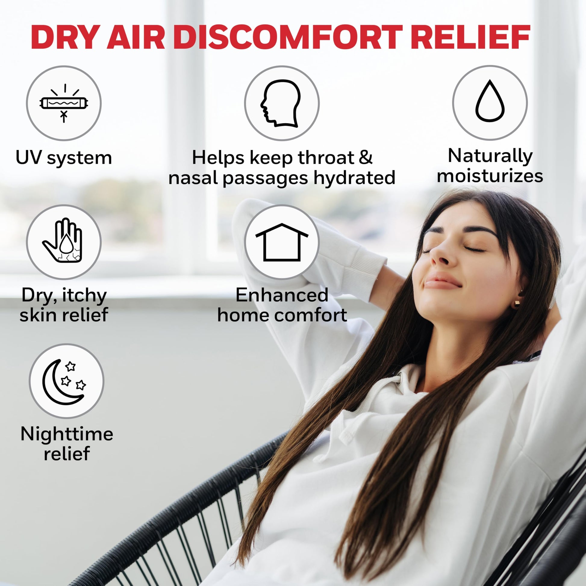 Buy now Honeywell Cool Moisture Humidifier For Bedroom, Medium Rooms, 1.1 Gallon, Invisible Moisture Humidifier for Baby, Kids, Quiet, Easy to Clean, UV Technology, Black, HCM350B at indiglob india