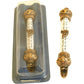 Holy Land Market Crown Mezuzah with Non-Kosher Scroll, 5 in, Gold - Antique Style, Metal Construction