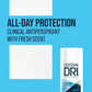 Certain Dri Everyday-Strength Clinical Antiperspirant - 72-Hour Sweat Protection for Hyperhidrosis - Doctor-Recommended - Travel-Friendly - Fresh Scent - 2.6 oz
