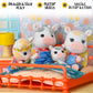 Buy now Honey Bee Acres The Cloverberrys Cow Family, 4 Miniature Doll Figures, Small at indiglob india
