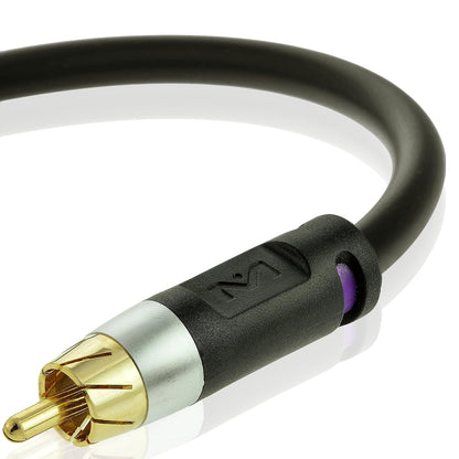 Buy now Mediabridge ULTRA Series Subwoofer Cable (15 Feet) - Dual Shielded with Gold Plated RCA to RCA Connectors - Black 15 ft Black at indiglob india