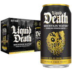 Buy now Liquid Death Sparkling Mountain Water, Real Mountain Source, Ice-Cold Cans, Infinitely Recyclable, 12 Fl Oz (Pack of 12) Mountain Water - Sparkling at indiglob india