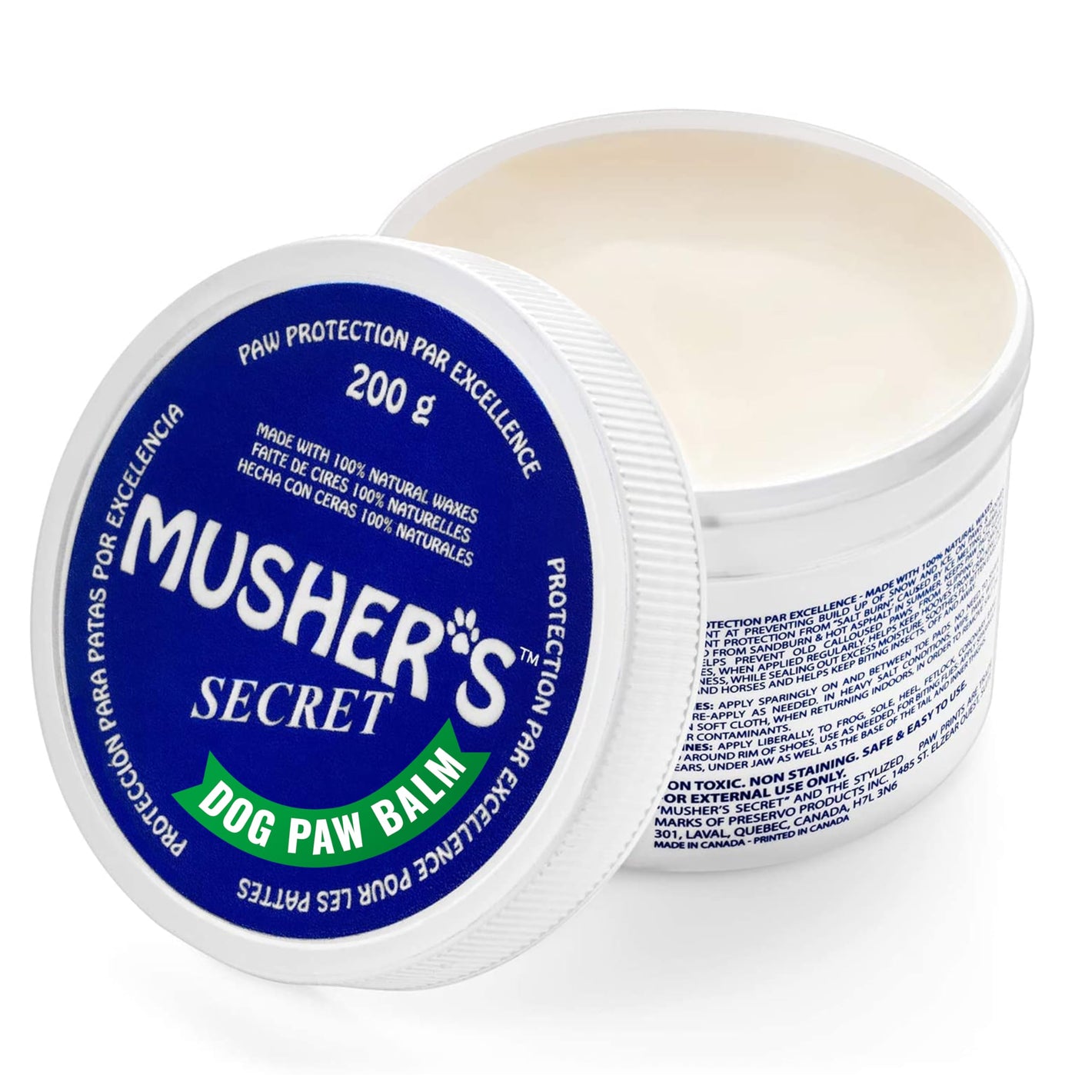 Buy now Musher’s Secret Dog Paw Wax 200g – Natural Paw Balm for Dogs with Vitamin E – Helps Protect Paws from Hot Pavement, Ice & Salt – Moisturizes Cracked Pads – Lick-Safe, Non-Toxic Dog Paw Protector at indiglob india