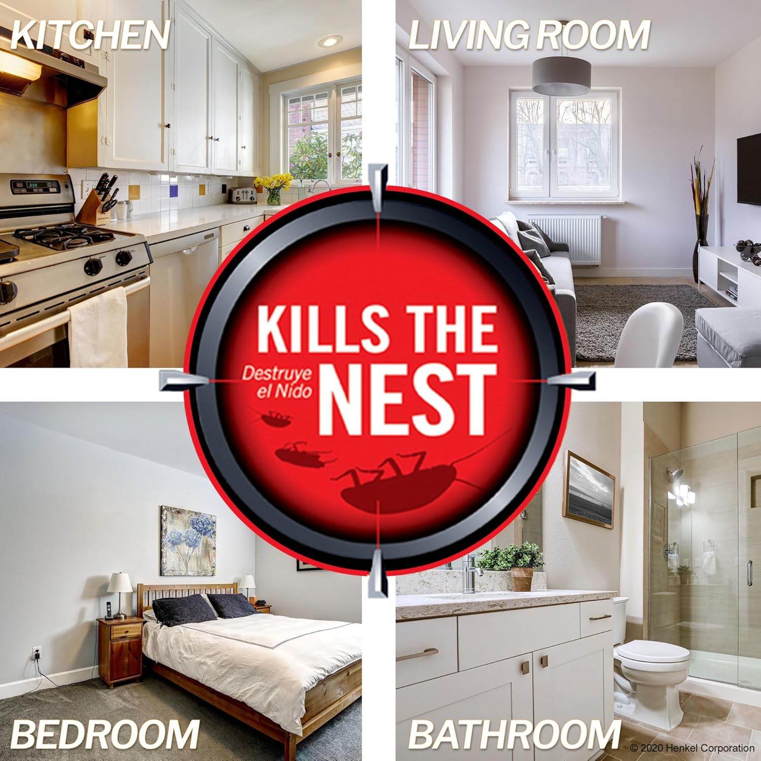 Combat Max Defense System Brand, Small Roach Killing Bait and Gel, 12 Count - My Store