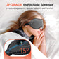 INNELO 3D Contoured Sleep Mask for Side Sleepers, 100% Light Blocking Sleeping Mask for Men & Women, Soft, No Pressure on Eyes, Airplane Blindfold for Travel, Night Eye Cover for Nap, Yoga, Grey