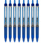 Pilot Precise V7 RT Refillable & Retractable Liquid Ink Rollerball Pens, Blue Ink Pens, Fine Point (0.7 mm), 8-Pack - Ideal for School, Journaling, and Office Writing