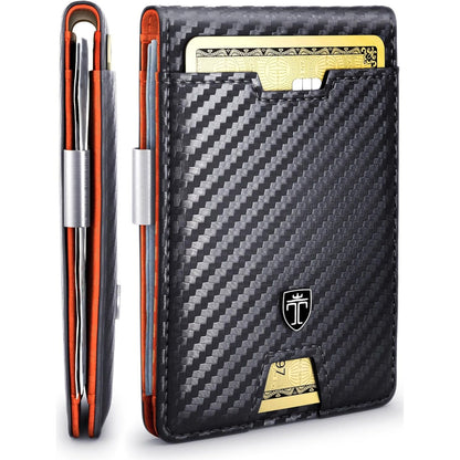 TRAVANDO Mens Wallet with Money Clip AUSTIN RFID Blocking Bifold Credit Card Holder for Men with Gift Box