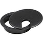 5 Pack Rok Hardware 3" (76mm) Black Round Computer Desk Table Port Wire Cable Cord Organizer Hole Cover Grommet, ROKRG3BLK