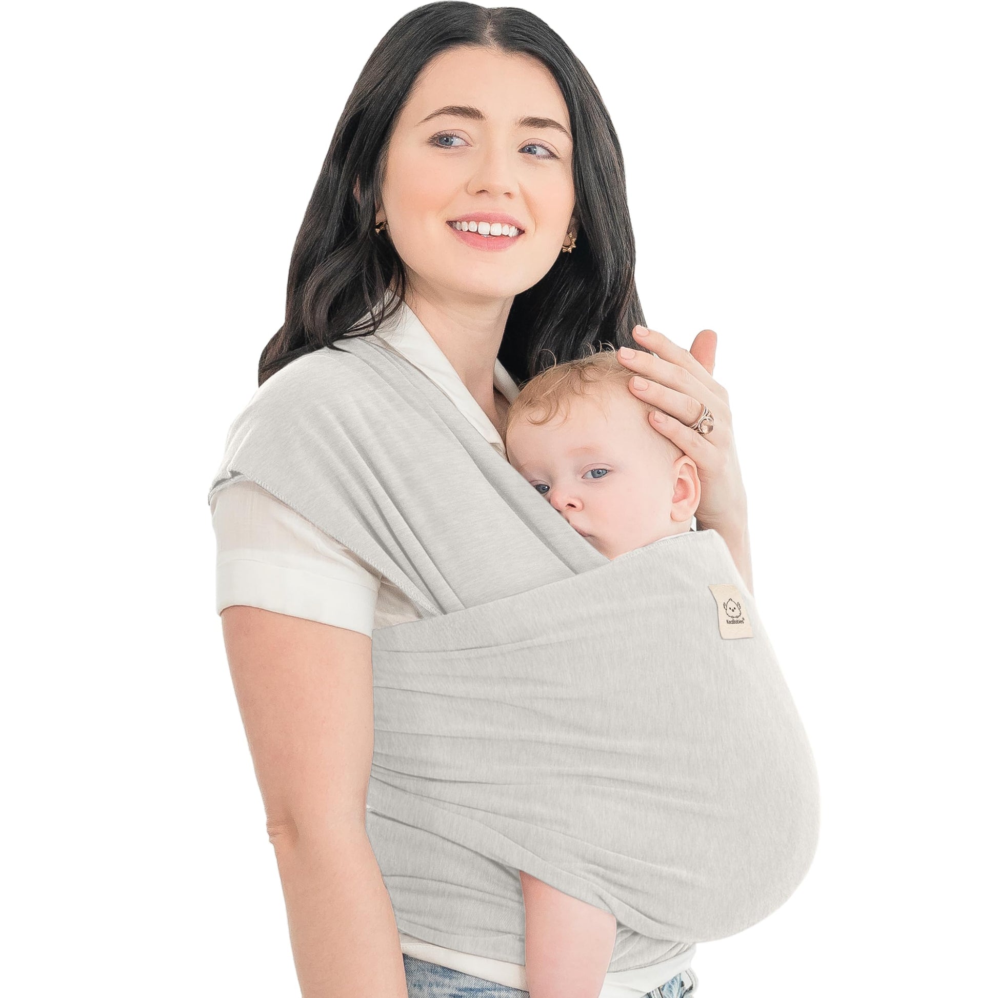 Buy now KeaBabies Baby Wrap Carrier - All in 1 Original Baby Carrier Newborn to Toddler Sling, Easy to Wear, Hands Free Bonding, Lightweight, Breathable Infant Wraps (Classic Gray) One Size (Pack of 1) Rhino Gray at indiglob india