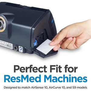 resplabs CPAP Filters for ResMed AirSense 10, AirCurve 10 & S9 Machines - Standard Disposable Filter Replacements - 60 Pack