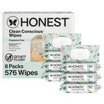 Buy now The Honest Company Hypoallergenic Multi-Use Baby Wipes for Sensitive Baby Skin Rainbow 60 Count Geo Mood 72 Count (Pack of 8) at indiglob india