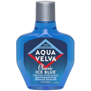 Aqua Velva After Shave, Classic Ice Blue, Soothes, Cools, and Refreshes Skin, 3.5 Ounce - My Store