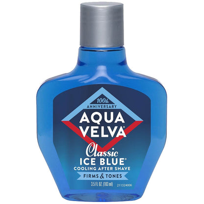 Aqua Velva After Shave, Classic Ice Blue, Soothes, Cools, and Refreshes Skin, 3.5 Ounce - My Store