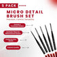 Angelus Micro Detail Paint Brush Set of 5