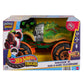 Buy now Hot Wheels Monster Trucks Remote-Control Toy Vehicle, 1:15 Scale Rageasaur RC with Grip Action Tires for Off-Roading & Wheelie Stunting at indiglob india