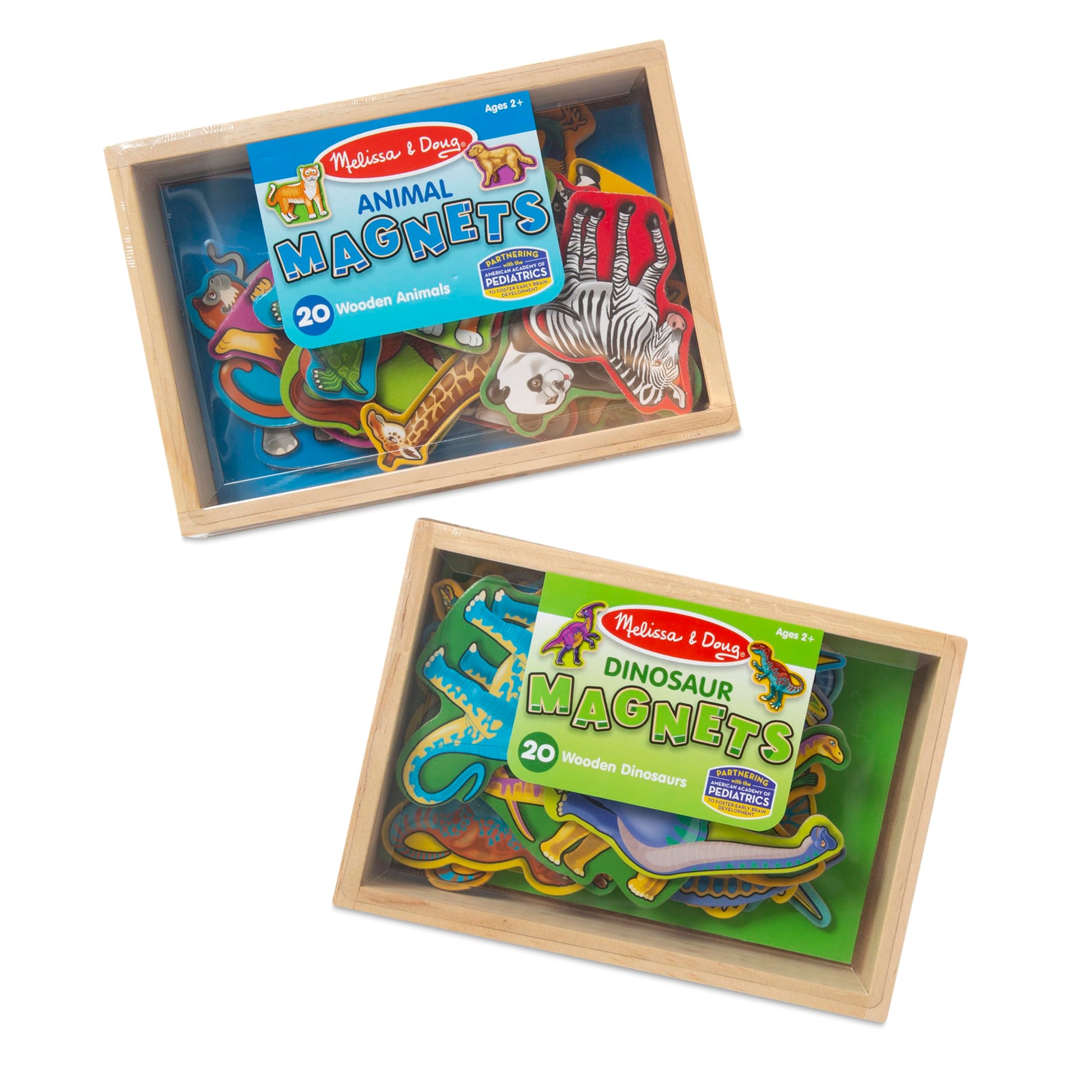 Buy now Melissa & Doug Wooden Magnets Set - Animals and Dinosaurs with 40 Wooden Magnets at indiglob india