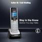 Buy now VTech Accessory Handset for DS6151 Series with 2-Line Cordless Phone, Suitable for Small Business or Home, Answering System, Expandable up to 12 Handsets, Intercom, Conference | DS6101 (Black/Silver) at indiglob india