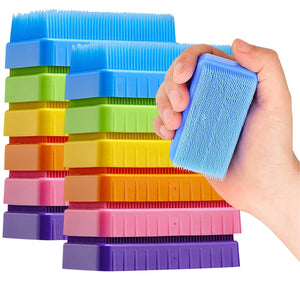 Special Supplies Sensory Brush Therapressure Therapy Brush for Occupational and Sensory Brushing, Stimulating, Calming Tools for Kids and Adults, Soft Flexible Bristles, Latex Free (Colored 12-Pack)