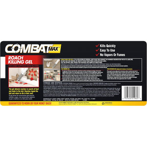 Combat Max Roach Killing Gel for Indoor and Outdoor Use, 1 Syringe, 2.1 Ounce (Pack of 1)