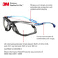 Buy now 3M Safety Glasses, Virtua CCS, ANSI Z87, Anti-Fog, Clear Lens, Blue Frame, Corded Ear Plug Control System, Removable Foam Gasket at indiglob india