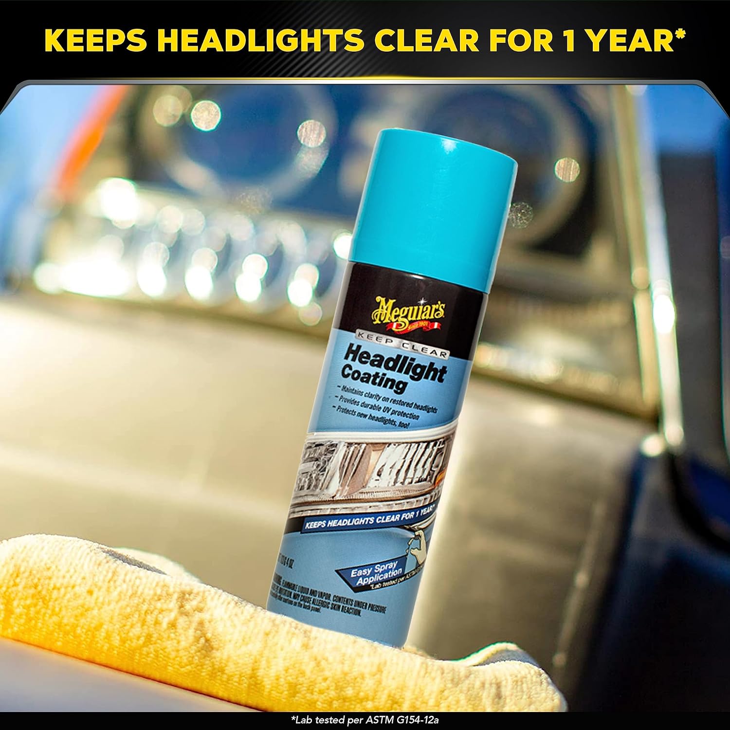 Buy now Meguiar's Keep Clear Headlight Coating, Maintain Like-New Clarity of Your Headlights with an Easy-to-Use Formula and UV Protection that Lasts All Year Long, 4 Ounce Aerosol at indiglob india