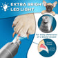 Dog Nail Grinder with LED Light – Quiet 2-Speed Pet Nail Trimmer for Small & Medium Dogs and Cats – Low Vibration Professional Nail File for Painless Claw Grooming