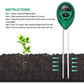 iPower 3-in-1 Soil Test Kit, Soil Moisture/Light/pH Meter for House Plant, Garden, Lawn, Farm, Ideal for Indoor & Outdoor Use
