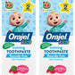 Buy now Orajel Kids CoComelon Training Toothpaste Fluoride-Free; #1 Pediatrician Recommended Fluoride-Free Toothpaste*, 1.5oz Tube Natural Watermelon Flavor 1.5 Ounce (Pack of 2) at indiglob india