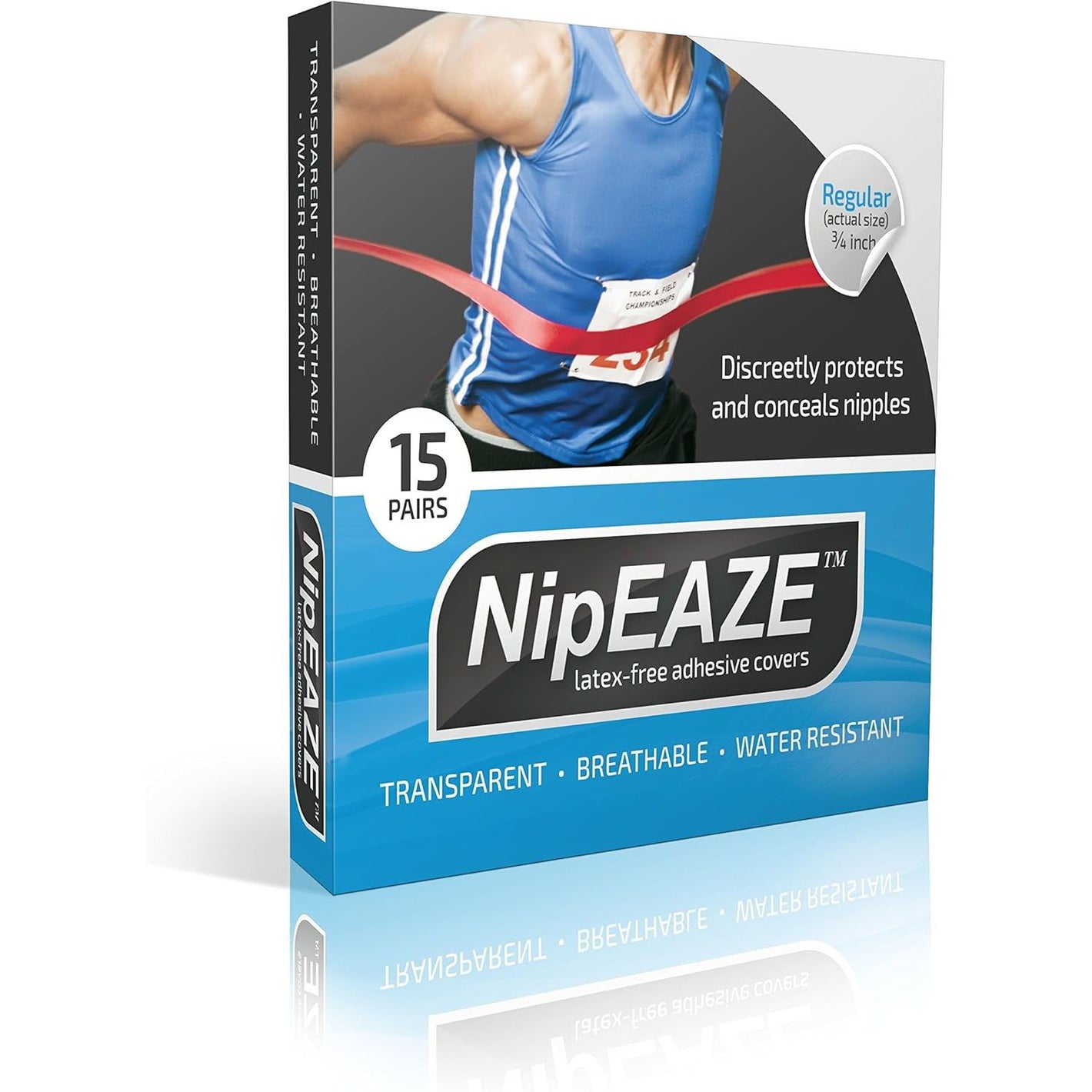 The Original Sports Nipple Cover - 15pairs .75inch or 12pairs 1inch - Nipple Chafing Prevention (1pack)