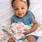 Buy now Copper Pearl Large Premium Knit Baby Swaddle Receiving Blanket Floral Bloom at indiglob india
